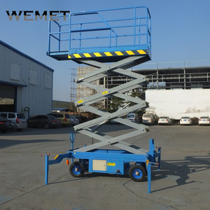 6m 8m 10m 12m 14m elektrische bewegliche Scheren heber hydraulische mobile elektrische Scheren bühne für Luft arbeiten - Product Image 5