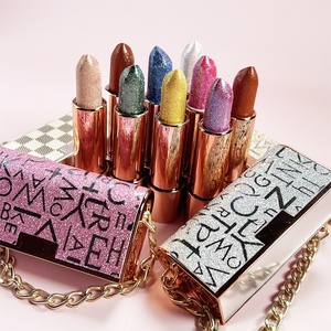 <span class=keywords><strong>Rossetto</strong></span> <span class=keywords><strong>Opaco</strong></span> Vellutato Impermeabile a Lunga Durata con Glitter, Etichetta Privata, Cruelty Free, Personalizzabile con Logo OEM - Product Image 1