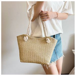 Summer Straw Bag Women 2024 New <b>Large</b> Capacity Shoulder Bag Casual Work Offices Tote <b>Handbag</b> Wholesale - Product Image 6