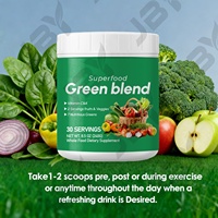 Échantillon Gratuit JBY : Supplément Super Greens, Mélange Probiotique, Poudre de Spiruline, Superaliment Vert, Poudre de Super Greens