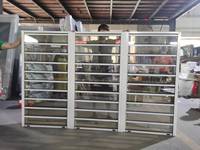 Ventanas con persianas Marco de aluminio Persianas de vidrio Ventana Jalousie Ventana con mosquitera