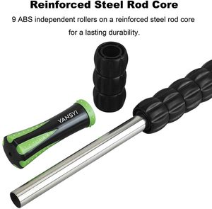 Rodillo de masaje muscular de plástico portátil para deportes, herramienta de Fitness para relajación muscular profunda, rodillo de masaje - Product Image 4