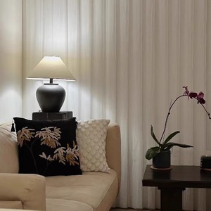 โคมไฟเซรามิก Zen รุ่น E27 LED 220V แสงวอร์มไลท์ ถนอมสายตา โคมไฟตั้งโต๊ะตกแต่ง สไตล์จีนใหม่ วาบิซาบิ โคมไฟวินเทจ - Product Image 5