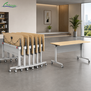 Glory Merge Activity School <strong>Office</strong> Furniture Iron Modern Folding Stackable Movable <strong>Foldable</strong> Conference Training Room Table <strong>Desk</strong> - Product Image 1