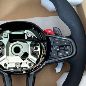 Volante Deportivo de Cuero M Sport Compatible con <span class=keywords><strong>BMW</strong></span> M3 M4 M5 M6 X3 X4 X5 X6 X7 <span class=keywords><strong>X8</strong></span> G01 G12 G20 G30 G80 G82 G29 330i M340i - Product Image 4