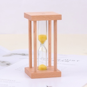 Reloj de Arena Nórdico de Madera de Haya Natural, Ecológico, Duradero, Forma Cilíndrica, 1/2/3/5 Minutos, Mini Marco, Moderno para el Hogar - Product Image 4