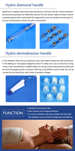 Portable 8-in-1Facial Device with Diamond Dermabrasion and <b>Oxygen</b> Jet Peel <b>for</b> Home or Salon Skin Care Use - Product Image 2