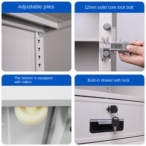 Armoire de rangement métallique thermolaquée pour documents confidentiels – Sécurisée et durable, idéale pour bureau et salle d'archives - Product Image 5