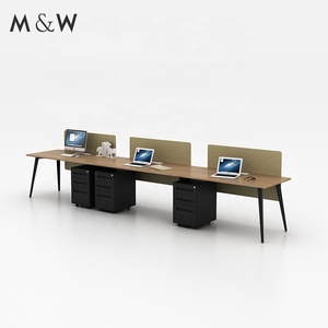 Chất Lượng Tốt Làm Việc Trạm Làm Việc Gỗ Nội Thất Trạm Làm Việc Chung Bàn Văn Phòng Bảng - Product Image 6