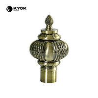 Accessoires pour rideaux KYOK, tube en fer avec embout en plastique pour tringle à rideau, quincaillerie de décoration, tringle à rideau double torsadée 28/22 mm