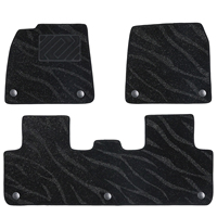 Accessoires intérieurs pour Tesla Model Y EV : Tapis de sol monocouche, surface de couverture effet ciel étoilé, surface de couverture en fil incurvé pour la partie avant.