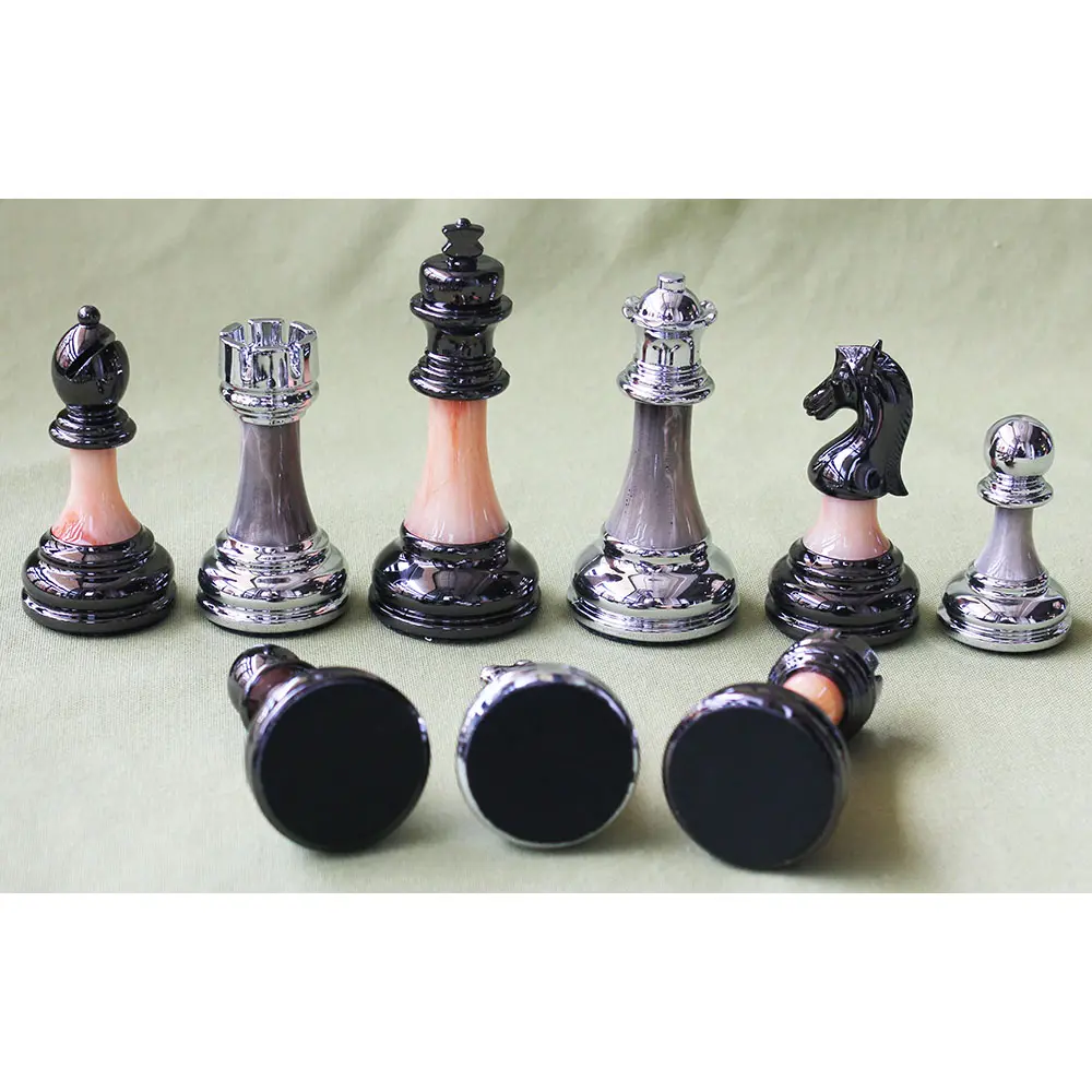Theme pewter imported chess sets