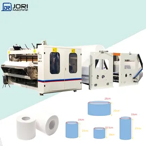 High Speed Glue Lamination Maxi Roll/kitchen Towel/Small Toilet Paper Roll Rewinding Machine Factory Price