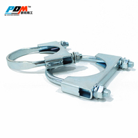 Collier de serrage en U en acier inoxydable de 2.0, 3.0, 3.5 pouces ou sur mesure avec rondelles et écrous – Collier de serrage en U pour usage industriel