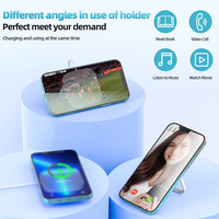 Chargeur rapide sans fil 15W avec support pliable de voyage 3 en 1 Chargement magnétique sans fil peut charger pour écouteurs de montre de téléphone