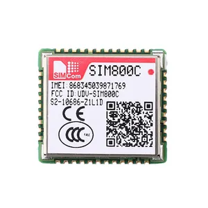 SIM800C ट्रैक्टर-बैंड GSM-GPRS मॉड्यूल वायरलेस ट्रांसीवर आवाज एसएमएस डेटा संचरण आईसी चिप LCC42