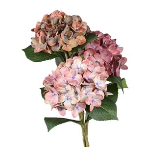 Flores de hortensia artificiales en 3D Meng Jie, ramas grandes para decoración de bodas y hogar - Product Image 5