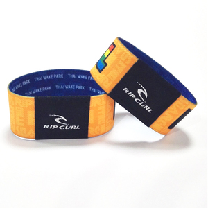 Impreso personalizado de escritura tejido de estiramiento de la banda de muñeca de tela elástica pulsera RFID para Festival de evento de concierto - Product Image 5