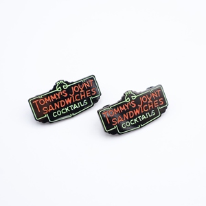 Logo gratuit mignon dessin animé en métal pour épinglette avec logo de thé teint impression découpée pour vêtements Anime Nature chapeau collier - Product Image 3