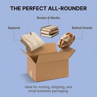 Boîte d'emballage en carton ondulé brun personnalisée, vente en gros, boîte d'expédition imprimée, emballage en carton ondulé pour envoi postal aérien
