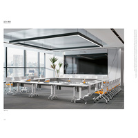Petite table de réunion d'école de bureau Table de formation pliante moderne