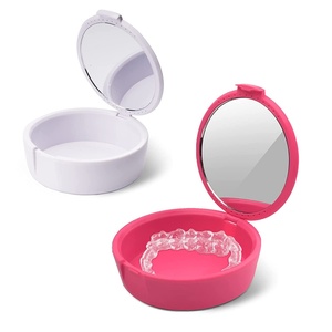 Orthodontic Retainer Case with Vent Holes Dental Mouthguard Container Multi-Purpose <b>Teeth</b> <b>Whitening</b> Accessory - Product Image 2