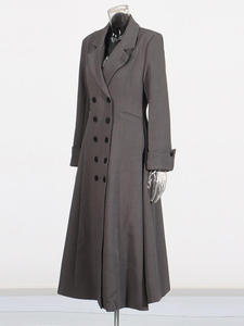 Cappotto Lungo da <span class=keywords><strong>Donna</strong></span> Vespera, Nuovo Stile Casual Elegante, Giacca Antivento Plissettata in Denim con Fodera in Poliestere, Taglia <span class=keywords><strong>XS</strong></span> - Product Image 2
