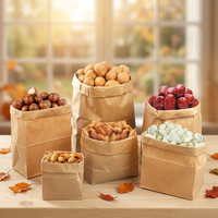 Bolsas de Embalaje de Compras Biodegradables de Papel Kraft Simple de Alta Calidad Personalizadas con su Propio Logotipo