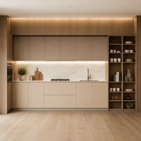Meubles de cuisine au design moderne, prêts à assembler, armoire de rangement de cuisine avec porte, ensembles complets