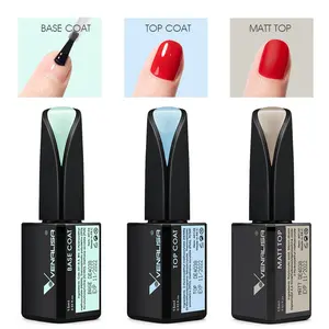 Venalisa ใหม่15Ml คุณภาพสูง Base Coat Top Coat No-Cleansing Top Coat Matt Top Gel UV & LED Soak Off เล็บฐานเจลสีเจล