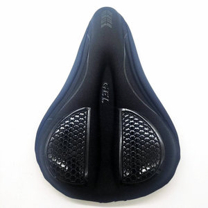 Housse de selle de vélo en silicone 3D, coussin en silicone complet, confortable pour vélo de route et de montagne, unisexe, pour adultes, noir, rouge, bleu, jaune - Product Image 3