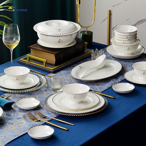 Productos Más Vendidos 2025, Juego de Vajilla de Porcelana Fina de 36 Piezas, Estilo Europeo, para 6 Personas, Servicio de Catering - Product Image 4