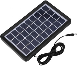 Caméra de sécurité IP65 Panneau solaire 5W 6V Panneau <span class=keywords><strong>rigide</strong></span> mono Chargeur Alimentation de secours avec port de type C pour lumières LED Mini ventilateurs - Product Image 2