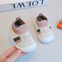 Chaussures de style chaussette pour filles, bébés, tout-petits, princesse, semelle souple, fermeture à boucle, résistantes à l'usure, en maille respirante, de 0 à 3 ans