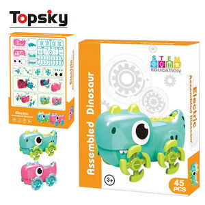 Creative DIY Electric Montessori Building Blocks Educational Science Engineering Take-Apart <strong>Toys</strong> Assorted Dinosaur Kids <strong>Box</strong> - Product Image 2