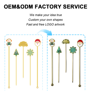 OEM إكسسوارات بار مخصصة قهوة حليب مقلب صلب مقاوم للصدأ مستدير الشكل كوكاتيل مرجل مشروب خلط عصي معدنية - Product Image 3