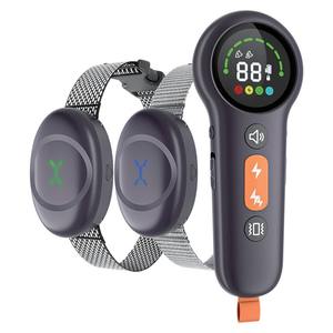 עמיד למים נגד הקליפה מרחוק מכשיר אימון כלב עם 4 מצבי שליטה הלם חשמלי & צלצול פעמון כדי להפסיק נובח - Product Image 1