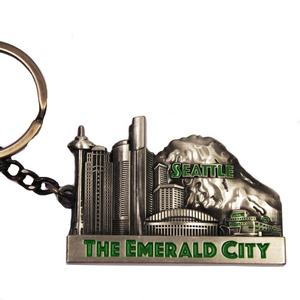 Porte-clés Souvenirs Personnalisés en 3D avec Vue Panoramique de Chicago pour le Marché des Villes Américaines Prix de Gros d'Usine - Product Image 3