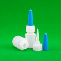 Bouteilles applicatrices en plastique personnalisables JB-065 PE 5ml/10ml/15ml avec bouchon compte-gouttes à pointe de précision, distributeur de liquide rechargeable