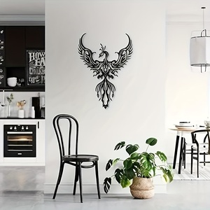 Decorazione da parete in metallo <span class=keywords><strong>Phoenix</strong></span> - Intricata decorazione artistica da parete in metallo per soggiorno, ufficio, camera da letto, cucina, decorazione moderna per interni di casa - Product Image 4
