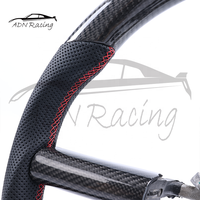 Volant sport en fibre de carbone noir brillant pour Jeep Wrangler JK 4 Runner 2007-2011 (vente en gros)