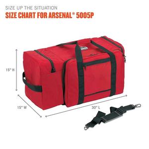 Grand sac de pompier en polyester pour équipement de sauvetage, avec bandoulière et poche pour casque - Product Image 3