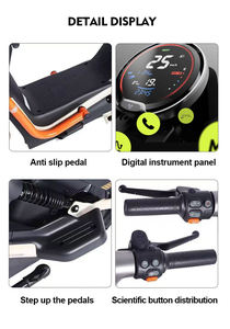 Nuevo Modelo 2025 U2, Motocicleta Eléctrica sin Escobillas de 800W, Velocidad de 50km/h, Batería de 60V20A para Pantalla LCD Digital Hidráulica - Product Image 2