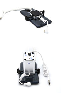 Sistema de alarma de teléfono Soporte de pantalla de seguridad para teléfono móvil con abrazadera Soporte antirrobo para teléfono inteligente con cable de carga - Product Image 6
