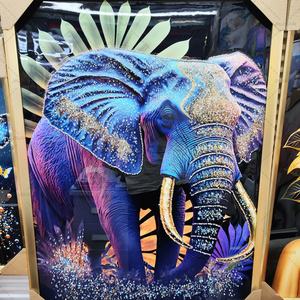 Peintures 3D d'art moderne pour la décoration du salon, tableaux de natures mortes, paysages en diamant, art mural en porcelaine cristalline - Product Image 5