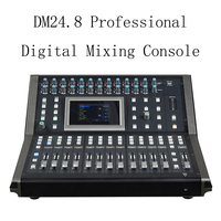 Console de mixage numérique professionnelle 24 canaux avec effets DSP métalliques pour scène, karaoké, performances et équipement sonore de mariage