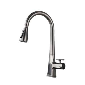 Robinet de cuisine simple à affichage numérique, accessoires pour robinet de cuisine, pour eau chaude et froide, lavabo pour légumes ménagers - Product Image 3