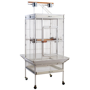 Sıcak satış paslanmaz çelik büyük açık taşınabilir papağan ve kanaryalar kuş malzemeleri için Aviary güçlü kuş kafesi satışa - Product Image 1