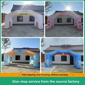 Arche Gonflable Lumineuse Arc-<span class=keywords><strong>en</strong></span>-ciel Doraemon pour Événements, Publicité, Décoration, Course de Marathon <span class=keywords><strong>en</strong></span> Extérieur - Product Image 5