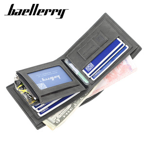 กระเป๋าสตางค์ผู้ชายแบบสั้น Baellerry หนัง PU ช่องใส่บัตรหลายช่อง ซิปแนวนอน กระเป๋าใส่เหรียญ สไตล์คลาสสิก - Product Image 2
